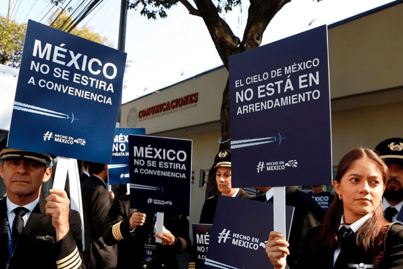 Protestan contra contratación de pilotos extranjeros por parte de aerolíneas mexicanas captura de pantalla 2025 12 01 a las 13.57.58 1
