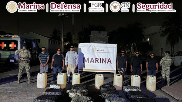 marina asegura 650 kilos de cocaína