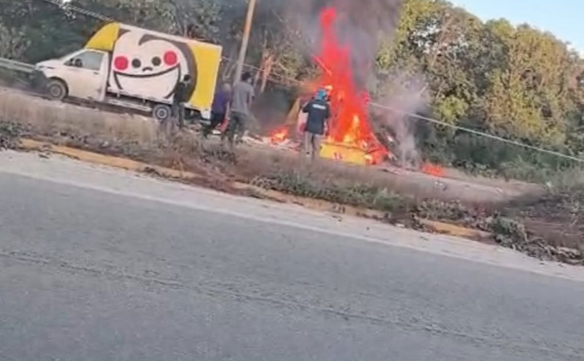 accidente de autobus y camion re